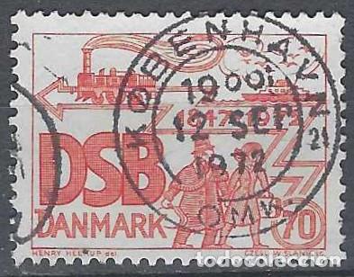 Selos: DINAMARCA 1972 - 125&ordm; ANIV. DE LOS FERROCARRILES DANESES - USADO