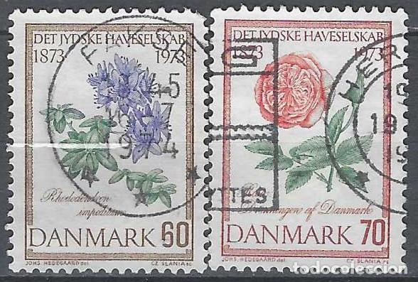 Stamps: DINAMARCA 1973 - CENTENARIO DE SCDAD. HORT&Iacute;COLA DE JUTLANDIA, S.COMPLETA - USADOS
