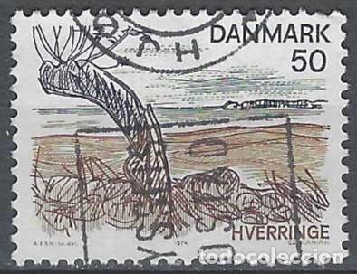 Timbres: DINAMARCA 1974 - TURISMO, ISLA DE FIONIA, HVERRINGE - USADO