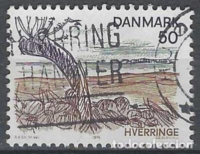Francobolli: DINAMARCA 1974 - TURISMO, ISLA DE FIONIA, HVERRINGE - USADO