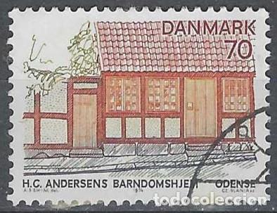 Briefmarken: DINAMARCA 1974 - TURISMO, ISLA DE FIONIA, CASA DE HANS CHRISTIAN ANDERSEN - USADO