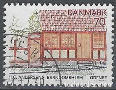 Briefmarken: DINAMARCA 1974 - TURISMO, ISLA DE FIONIA, CASA DE HANS CHRISTIAN ANDERSEN - USADO