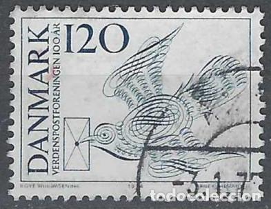 Sellos: DINAMARCA 1974 - CENTENARIO DE LA UPU - USADO - Foto 1