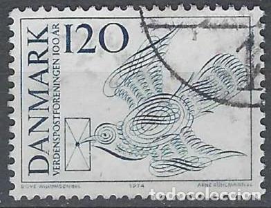 Sellos: DINAMARCA 1974 - CENTENARIO DE LA UPU - USADO