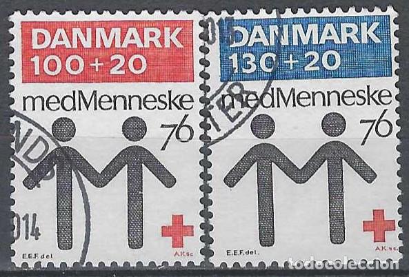 Selos: DINAMARCA 1976 - CENTENARIO DE LA CRUZ ROJA DANESA, S.COMPLETA - USADOS