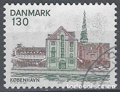 Selos: DINAMARCA 1976 - TURISMO, EL PUERTO DE COPENHAGE - USADO