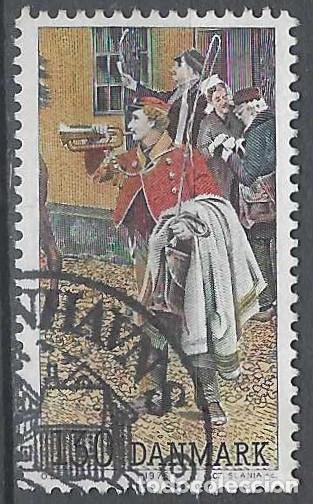 Briefmarken: DINAMARCA 1976 - EL CONDUCTOR DE LA DILIGENCIA POSTAL - USADO