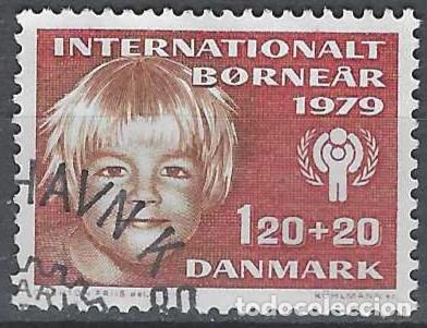 Sellos: DINAMARCA 1979 - A&Ntilde;O INTERNACIONAL DEL NI&Ntilde;O - USADO