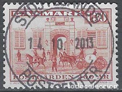 Sellos: DINAMARCA 1980 - 2&ordm; CENTENARIO DE LA CENTRAL DE CORREOS DE KOBMAGERGADE - USADO