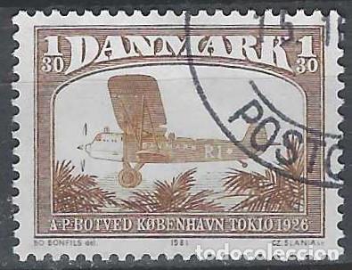 Briefmarken: DINAMARCA 1981 - LA AVIACI&Oacute;N A TRAV&Eacute;S DEL TIEMPO - USADO