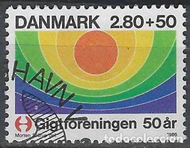 Stamps: DINAMARCA 1986 - 50&ordm; ANIV. DE LA SCDAD. DE REUMATOLOGIA - USADO