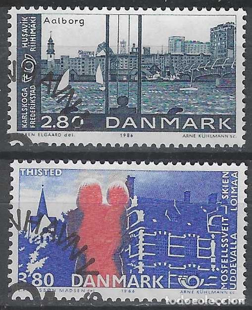 Briefmarken: DINAMARCA 1986 - EMISI&Oacute;N NORDEN, CIUDADES HERMANADAS, S.COMPLETA - USADOS
