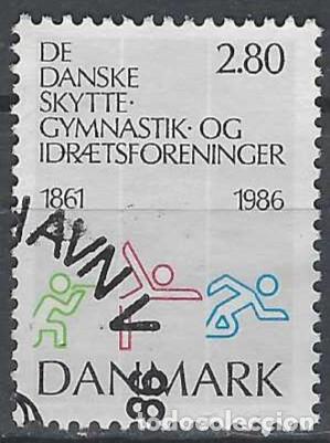 Briefmarken: DINAMARCA 1986 - 75&ordm; ANIV. DE LOS CLUBS DE TIRO, GIMNASIA Y DEPORTE - USADO