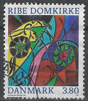 Stamps: DINAMARCA 1987- DECORACIONES DE H. PEDERSEN PARA LA CATEDRAL DE RIBE - USADO