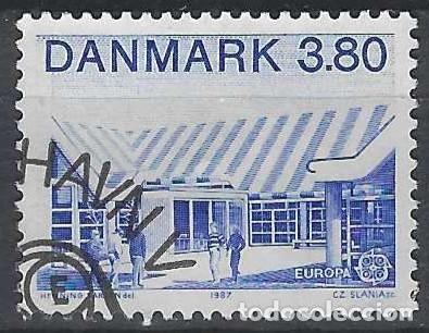 Stamps: DINAMARCA 1987- EMISI&Oacute;N EUROPA, ARQUITECTURA MODERNA - USADO