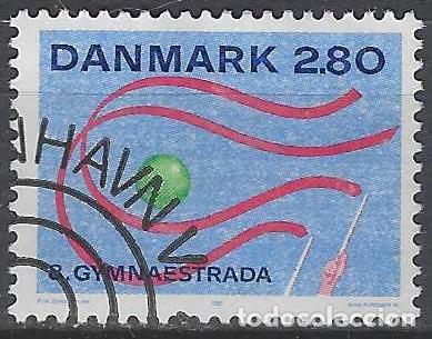 Stamps: DINAMARCA 1987- CAMPEONATO DE GIMNASIA EN HERNING - USADO