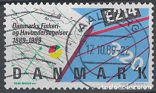 Briefmarken: DINAMARCA 1989 - CENTENARIO DEL INSTITUTO NACIONAL DE INVESTIGACIONES MARINAS - USADO