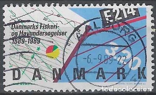 Selos: DINAMARCA 1989 - CENTENARIO DEL INSTITUTO NACIONAL DE INVESTIGACIONES MARINAS - USADO