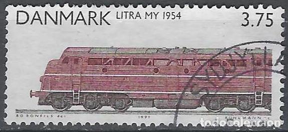 Selos: DINAMARCA 1991 - LOCOMOTORAS, LITRA MY. 1954 - USADO