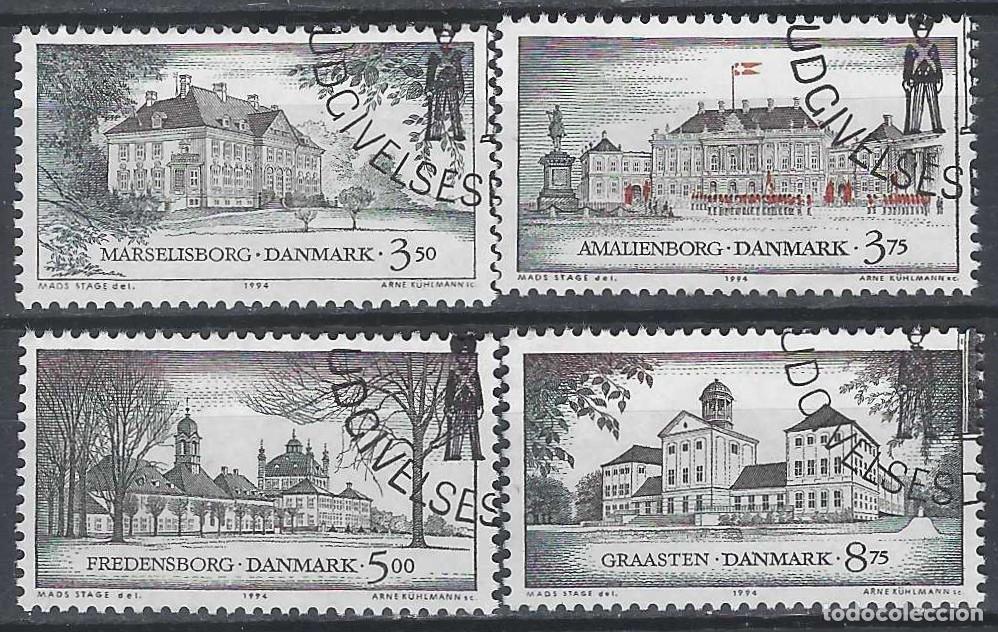 Selos: DINAMARCA 1994 - CASTILLOS, RESIDENCIAS REALES, S.COMPLETA - USADOS