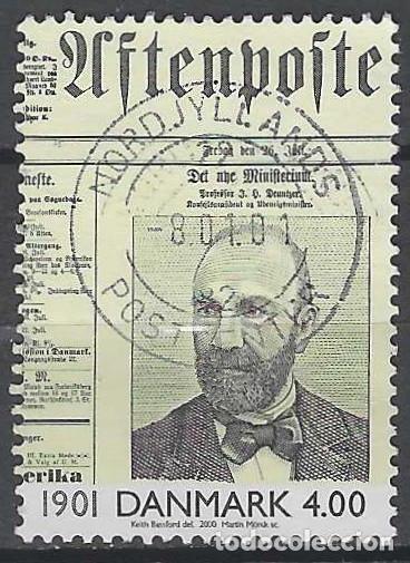 Stamps: DINAMARCA 2000 - PRIMER MINISTRO Y PERI&Oacute;DICO &rdquo;AFTENPOSTEN&rdquo; - USADO