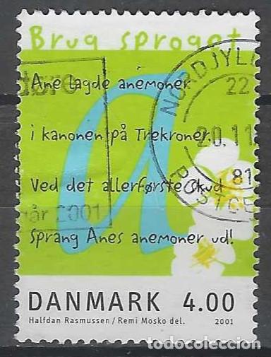 Stamps: DINAMARCA 2001 - A&Ntilde;O EUROPEO DE LAS LENGUAS - USADO