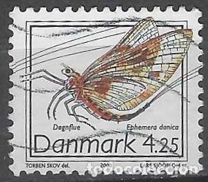 Stamps: DINAMARCA 2003 - FAUNA, INSECTOS RAROS, MOSCA DE MAYO - USADO