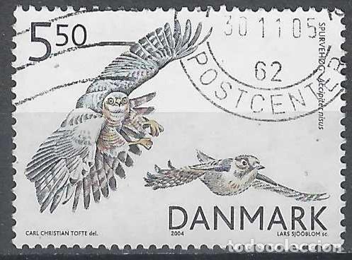 Stamps: DINAMARCA 2004 - FAUNA, AVES RAPACES, GAVIL&Aacute;N - USADO