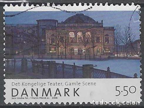 Stamps: DINAMARCA 2008 - TEATRO NACIONAL, ANTIGUO TEATRO ILUMINADO - USADO