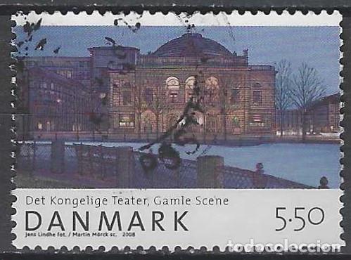Briefmarken: DINAMARCA 2008 - TEATRO NACIONAL, ANTIGUO TEATRO ILUMINADO - USADO