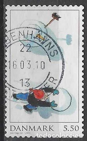Sellos: DINAMARCA 2008 - JUEGOS EN LA NIEVE - USADO