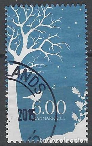 Sellos: DINAMARCA 2012 - CUENTOS DE INVIERNO, &Aacute;RBOL Y P&Aacute;JARO POR LA MA&Ntilde;ANA - USADO