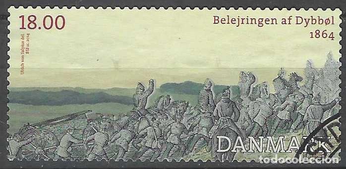 Sellos: DINAMARCA 2014 - 150&ordm; ANIV. DE LA BATALLA DE DYBB&Oslash;L, SOLDADOS PRUSIANOS Y CA&Ntilde;&Oacute;N - USADO