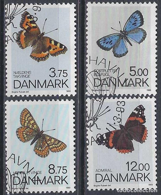 Briefmarken: DINAMARCA 1993 - FAUNA, MARIPOSAS, S.COMPLETA - USADOS