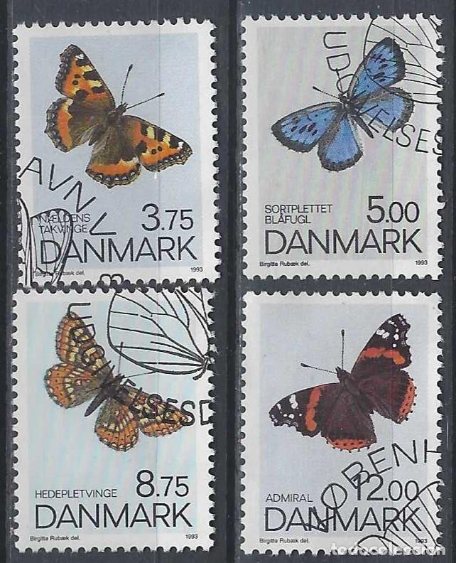 Briefmarken: DINAMARCA 1993 - FAUNA, MARIPOSAS, S.COMPLETA - USADOS