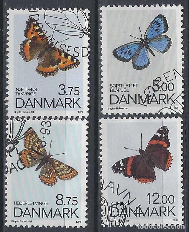 Selos: DINAMARCA 1993 - FAUNA, MARIPOSAS, S.COMPLETA - USADOS