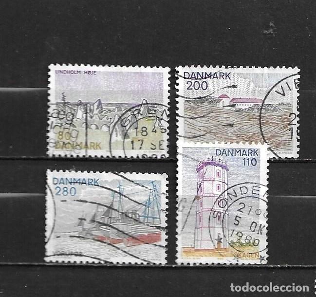 Francobolli: Dinamarca, 1980, paisajes de Jutlandia, yvert 707-710, usados, completa