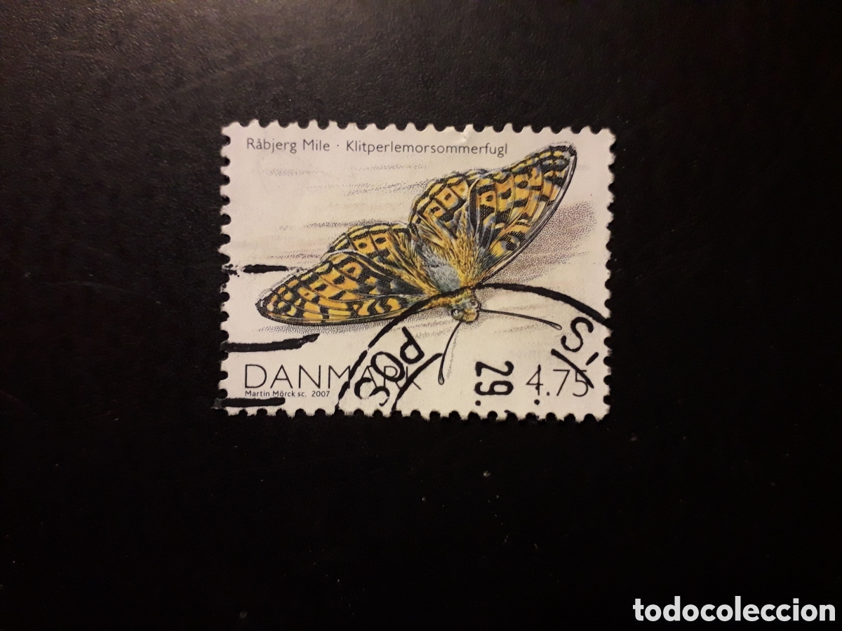Selos: DINAMARCA YVERT 1475 SELLO SUELTO USADO 2007 FAUNA, INSECTOS MARIPOSAS PEDIDO M&Iacute;NIMO 3&euro;