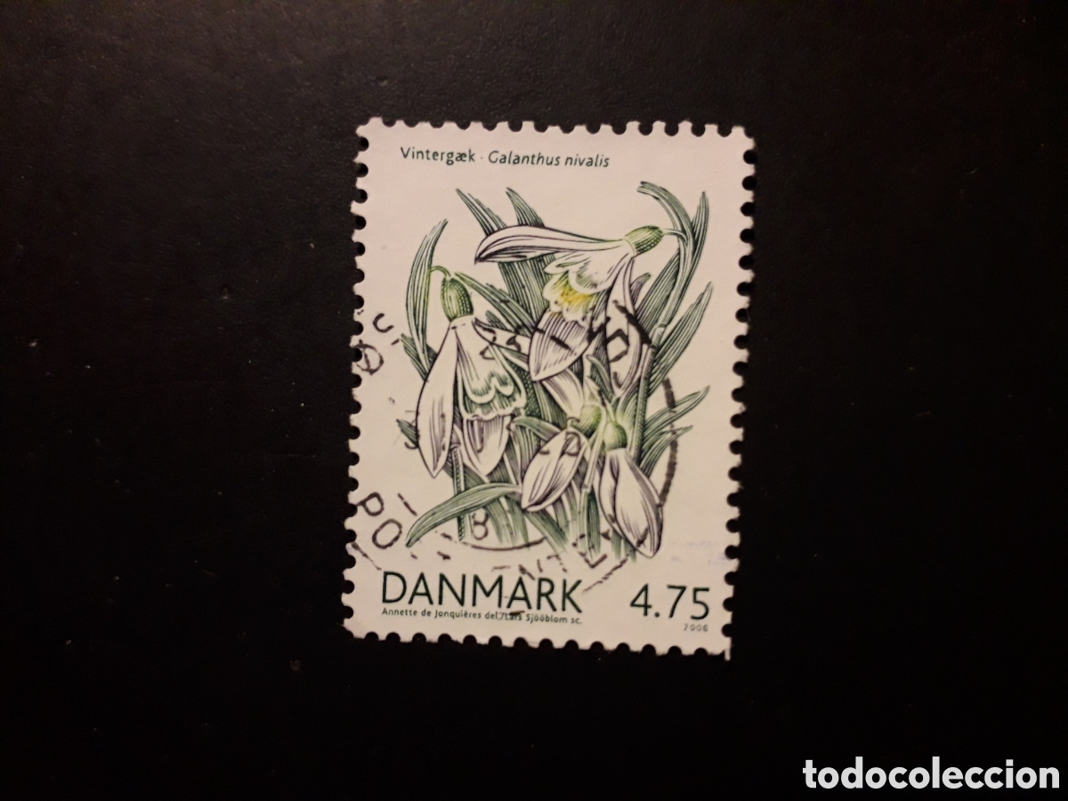 Briefmarken: DINAMARCA YVERT 1426 SELLO SUELTO USADO 2006 FLORA, FLORES, PEDIDO M&Iacute;NIMO 3&euro;