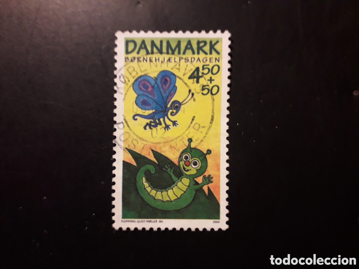 Selos: DINAMARCA YVERT 1363 SERIE COMPLETA USADA 2004 PRO INFANCIA MARIPOSA INSECTOS PEDIDO M&Iacute;NIMO 3&euro;