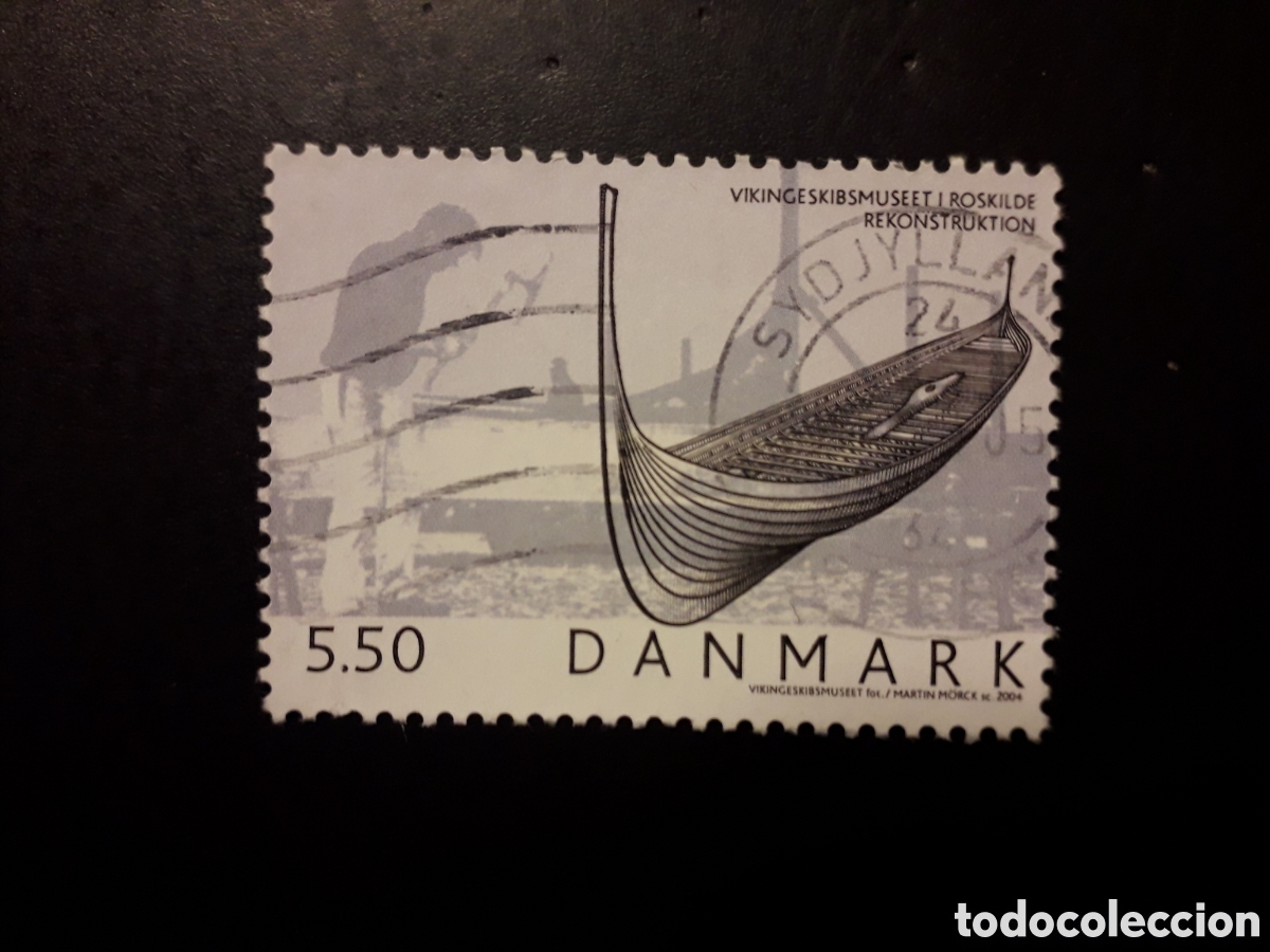 Briefmarken: DINAMARCA YVERT 1381 SELLO SUELTO USADO 2004 DRAKKAR VIKINGO, BARCOS PEDIDO M&Iacute;NIMO 3&euro;