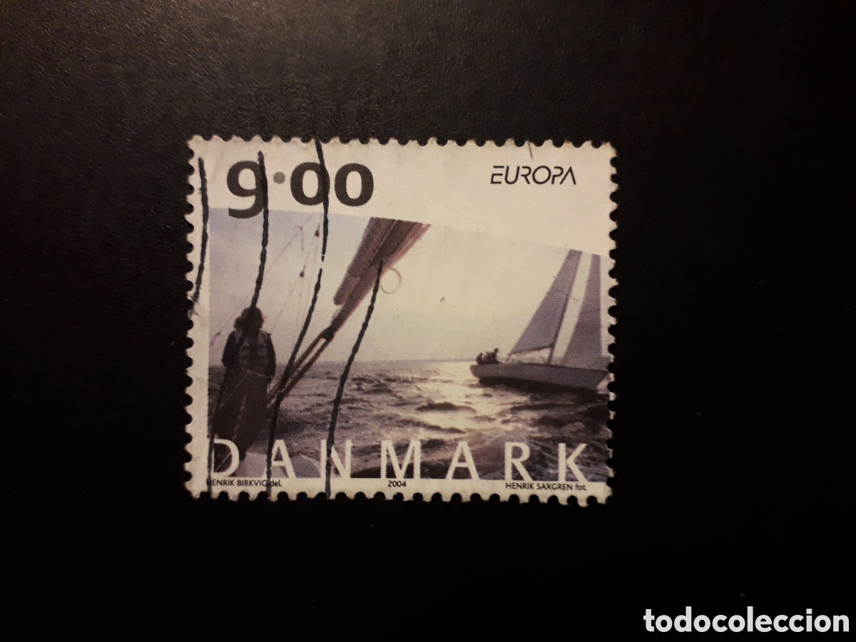 Briefmarken: DINAMARCA YVERT 1381 SELLO SUELTO USADO 2004 EUROPA, VACACIONES, DEPORTES, VELA PEDIDO M&Iacute;NIMO 3&euro;