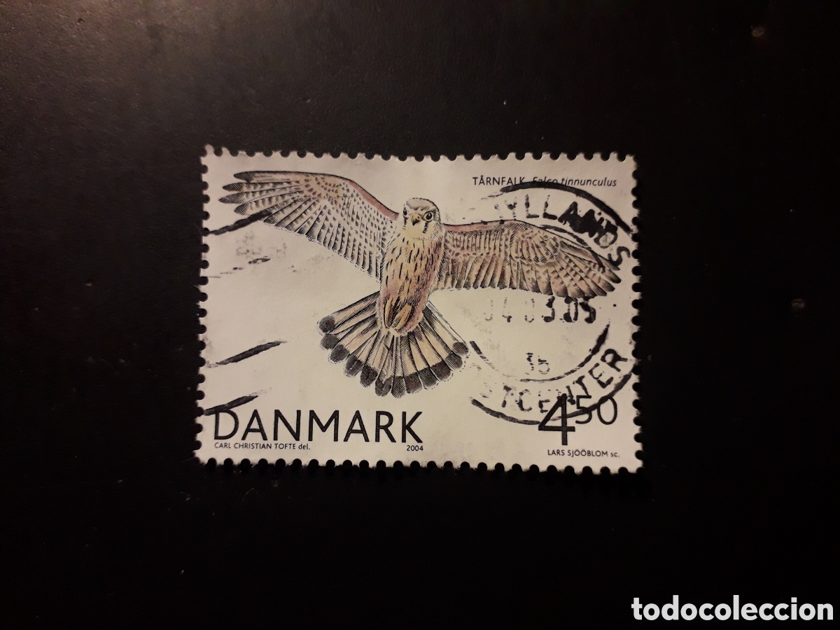 Sellos: DINAMARCA YVERT 1386 SELLO SUELTO USADO 2004 FAUNA, AVES RAPACES CERN&Iacute;CALO PEDIDO M&Iacute;NIMO 3&euro;
