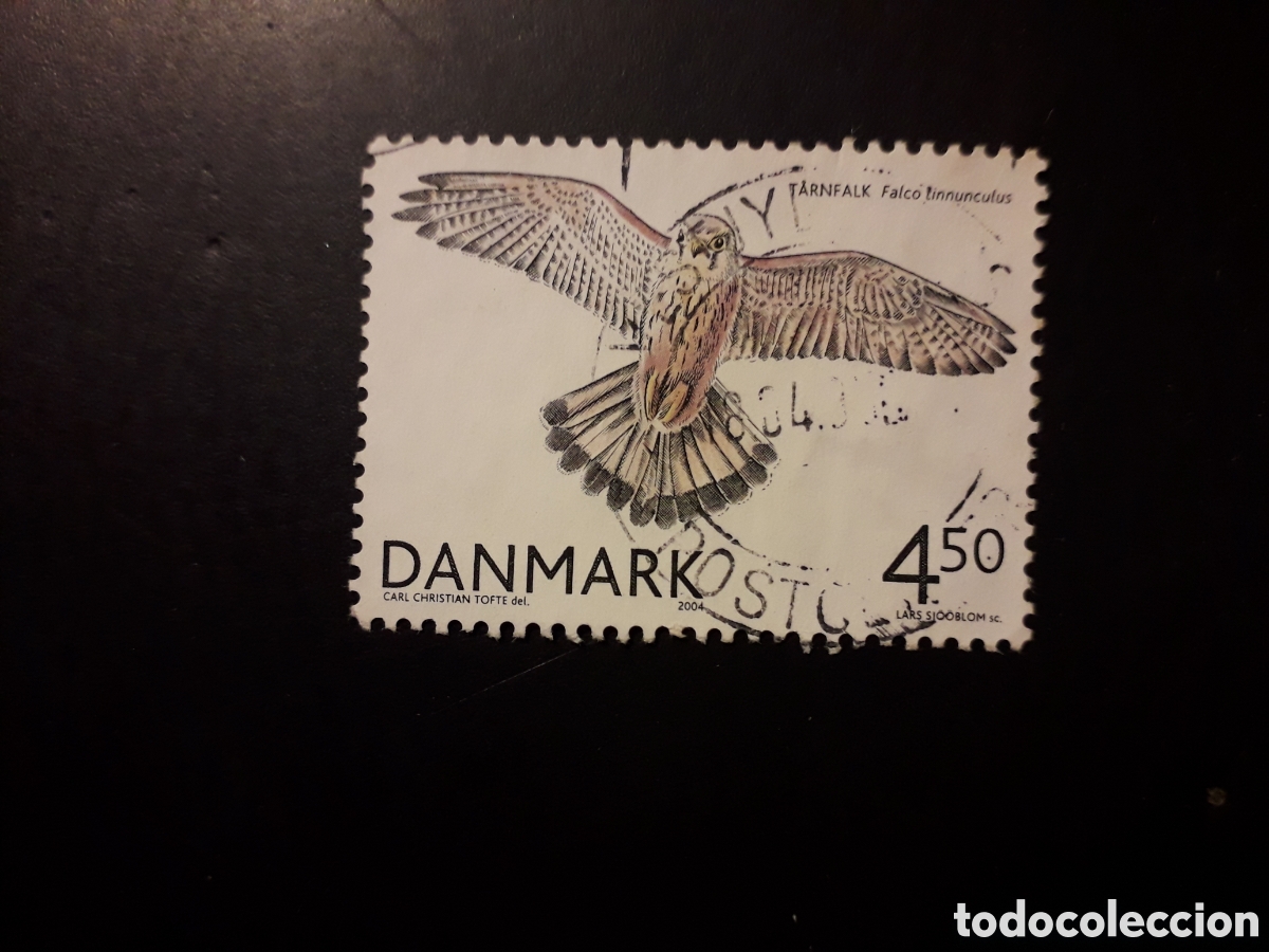 Sellos: DINAMARCA YVERT 1386 SELLO SUELTO USADO 2004 FAUNA, AVES RAPACES CERN&Iacute;CALO PEDIDO M&Iacute;NIMO 3&euro;