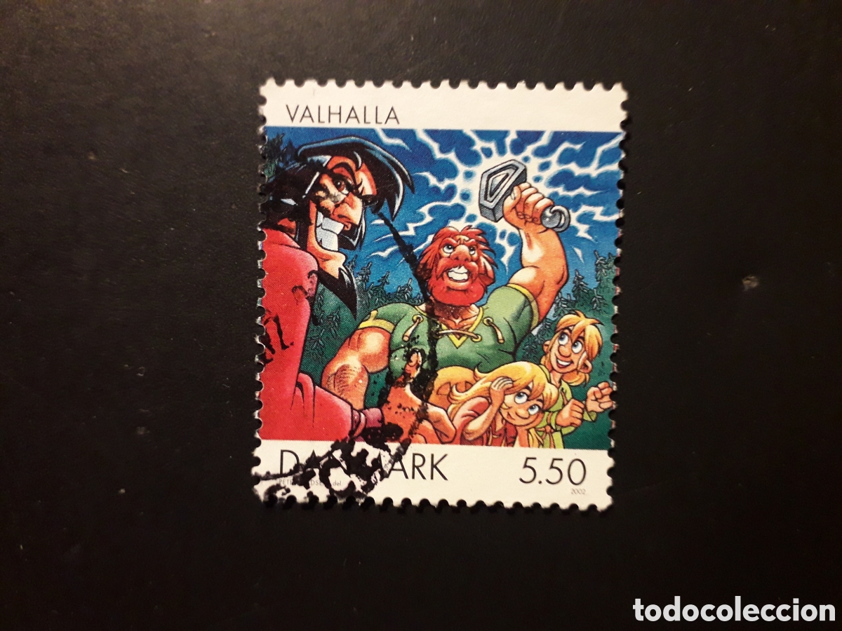 Briefmarken: DINAMARCA YVERT 1303 SELLO SUELTO USADO 2002 C&Oacute;MICS PEDIDO M&Iacute;NIMO 3&euro;