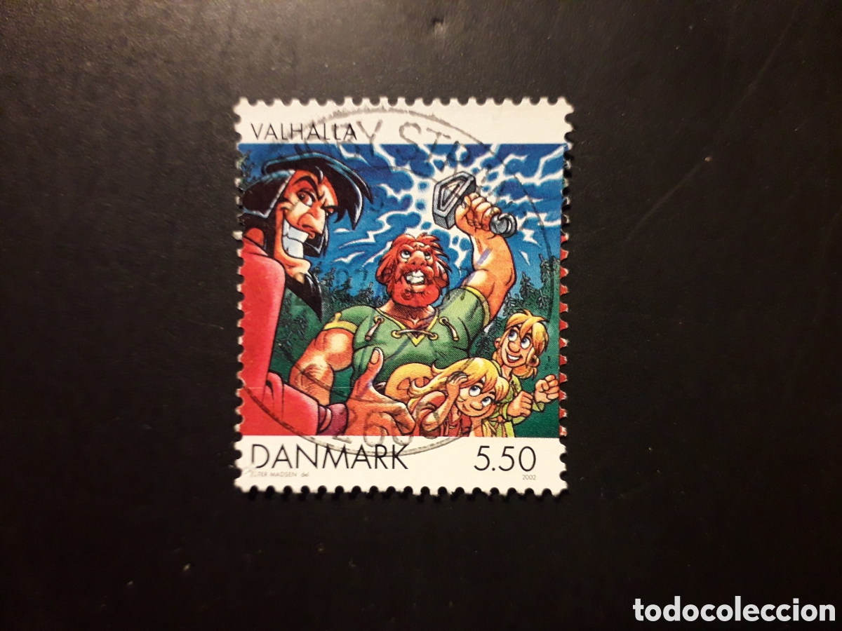 Briefmarken: DINAMARCA YVERT 1303 SELLO SUELTO USADO 2002 C&Oacute;MICS PEDIDO M&Iacute;NIMO 3&euro;