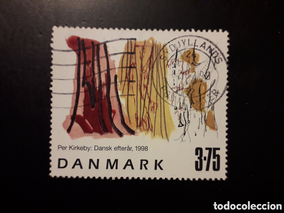 Sellos: DINAMARCA YVERT 1193 SELLO SUELTO USADO 1998 PINTURAS PEDIDO M&Iacute;NIMO 3&euro;