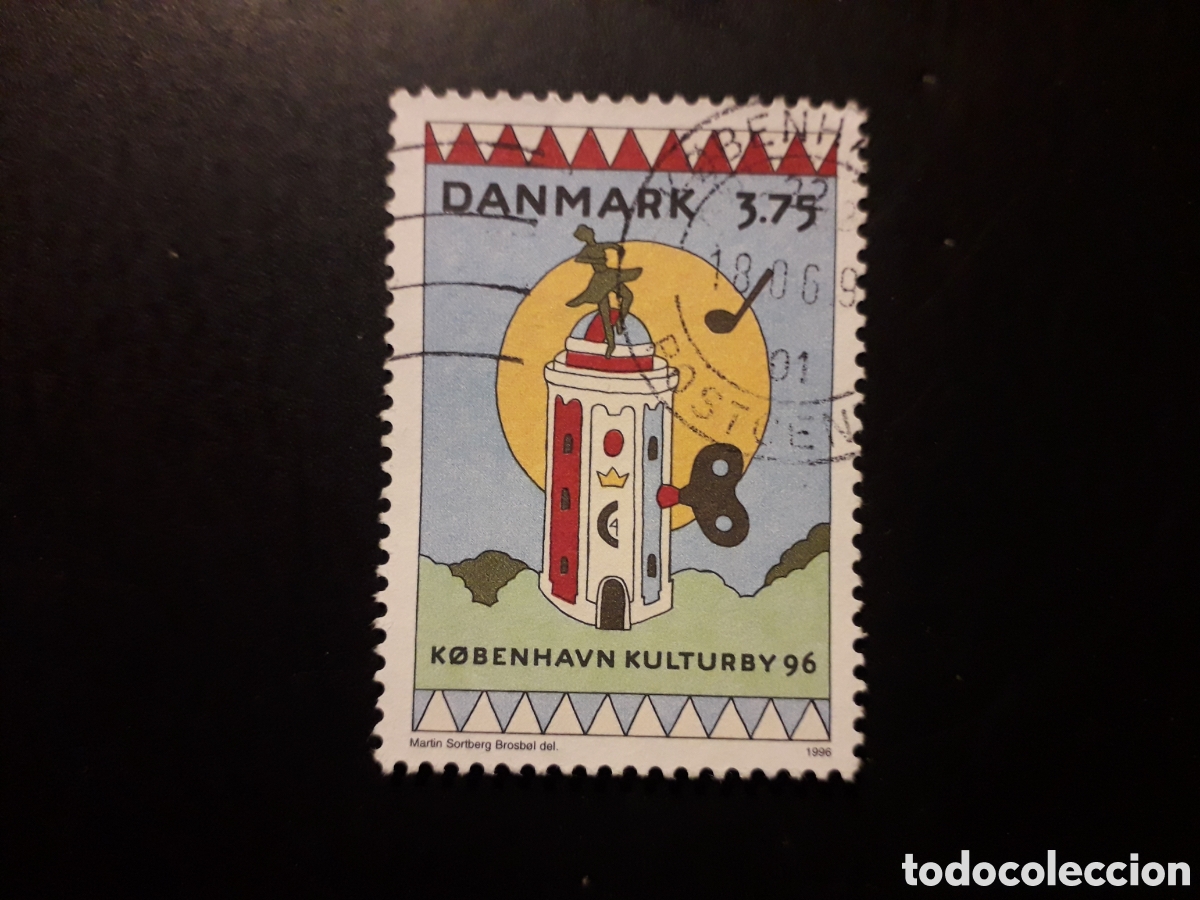 Sellos: DINAMARCA YVERT 1119 SELLO SUELTO USADO 1996 COPENHAGUE CAPITAL DE LA CULTURA PEDIDO M&Iacute;NIMO 3&euro;