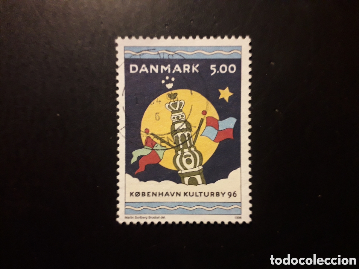 Sellos: DINAMARCA YVERT 1120 SELLO SUELTO USADO 1996 COPENHAGUE CAPITAL DE LA CULTURA PEDIDO M&Iacute;NIMO 3&euro;