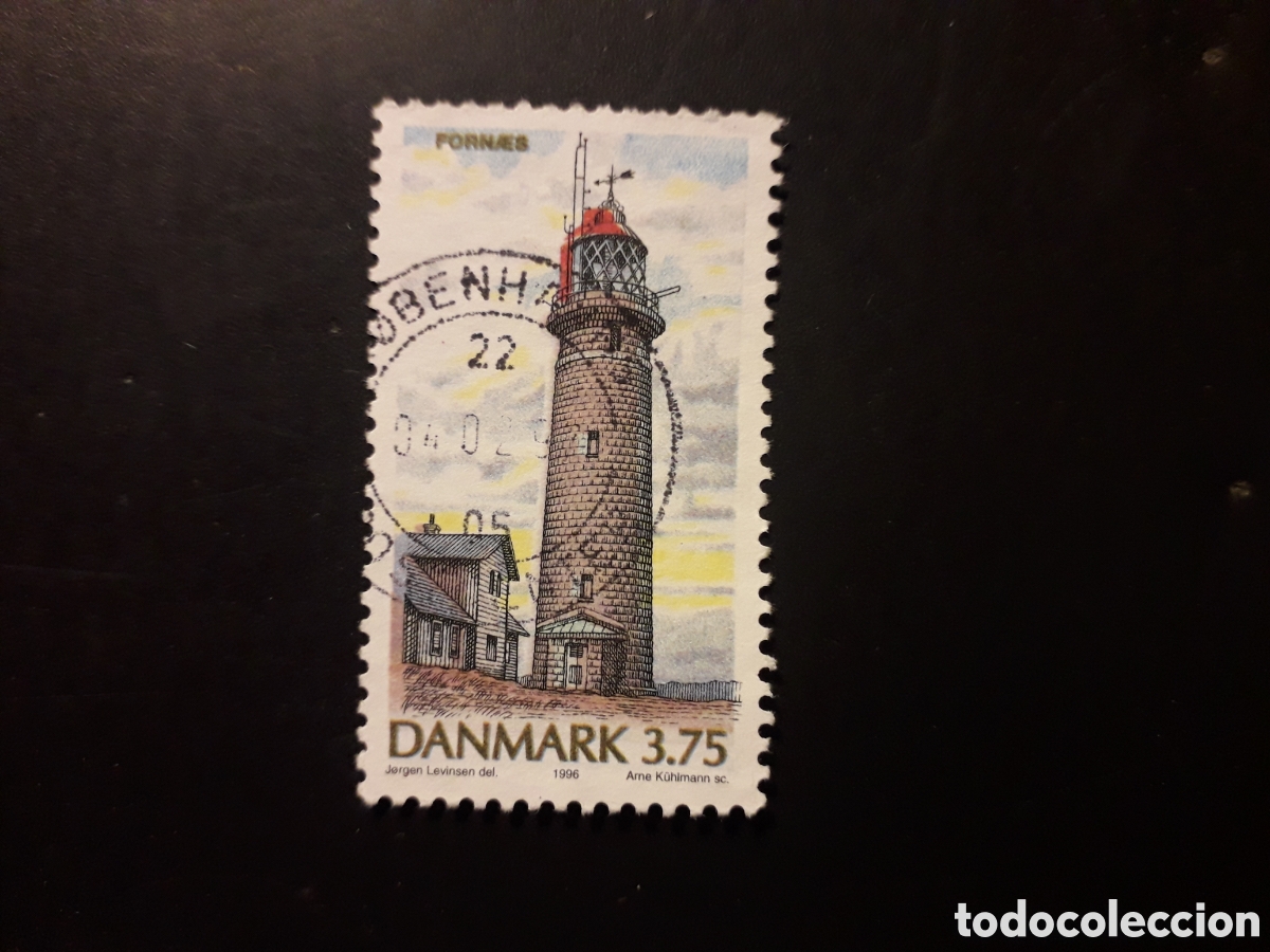 Sellos: DINAMARCA YVERT 1135 SELLO SUELTO USADO 1996 FAROS PEDIDO M&Iacute;NIMO 3&euro;